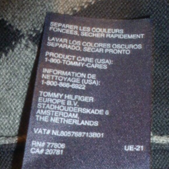 Tommy Hilfiger Black & Gray Knitted Sweater Vest Sz Large – Excellent Condition - Picture 9 of 11